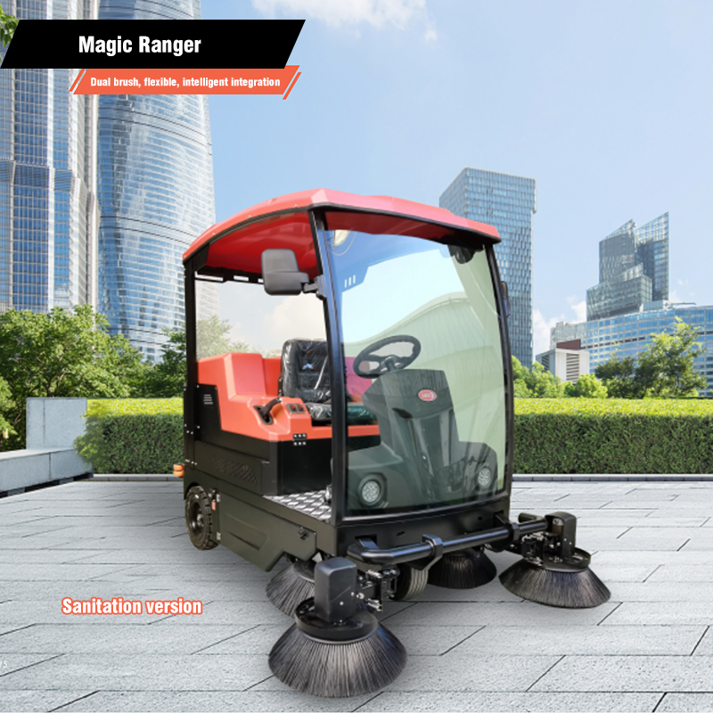 Ranger Sanitation Electric Ride-On Sweeper